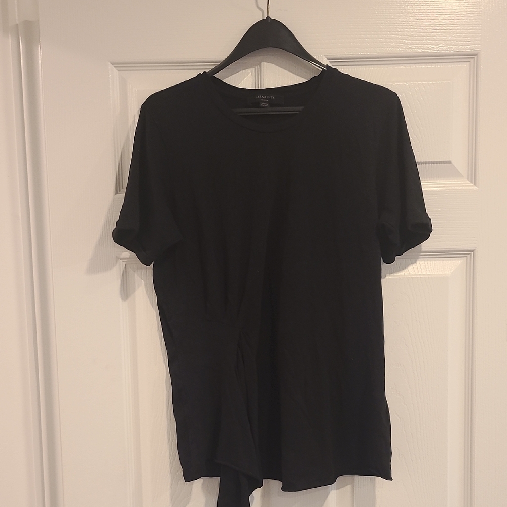 All Saints Black Short Sleeve Tee